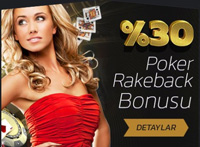 %13 poker rakebak bonusu alın!